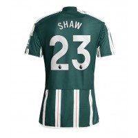 Moški Nogometni dresi Manchester United Luke Shaw #23 Gostujoči 2023-24 Kratek Rokav